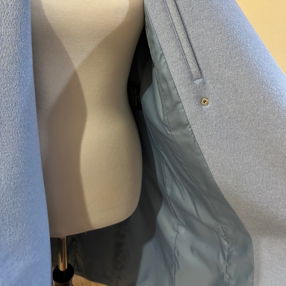 Cole Haan Powder Blue Wool Coat - Picture 16 of 17